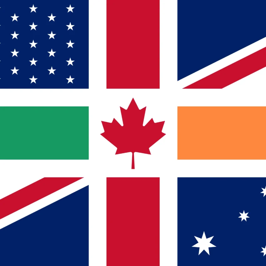les drapeaux anglais
