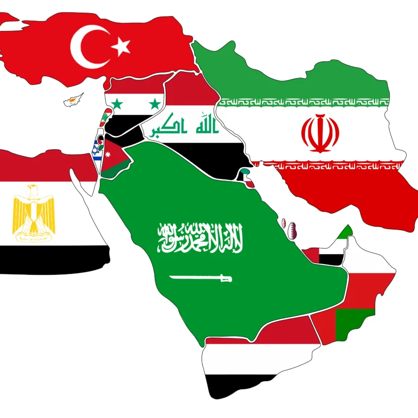 drapeaux moyen orient